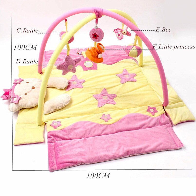 Soft Baby Play Mat with Detachable support baby bed