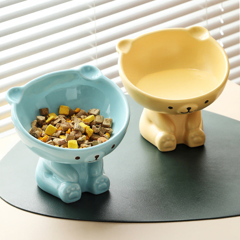 Bear Ceramic Pet Food & Water Bowl at Pet Supplies