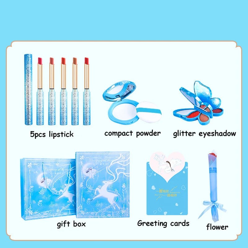 lipstick eye shadow color makeup set beauty gift box