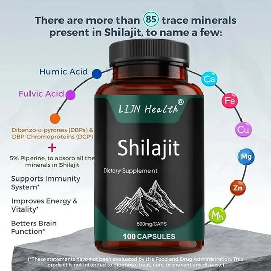 100% ORGANIC SHILAJIT CAPSULES