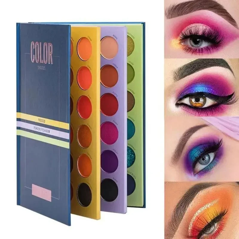 Three-layer Book Style Make Up Palette Matte