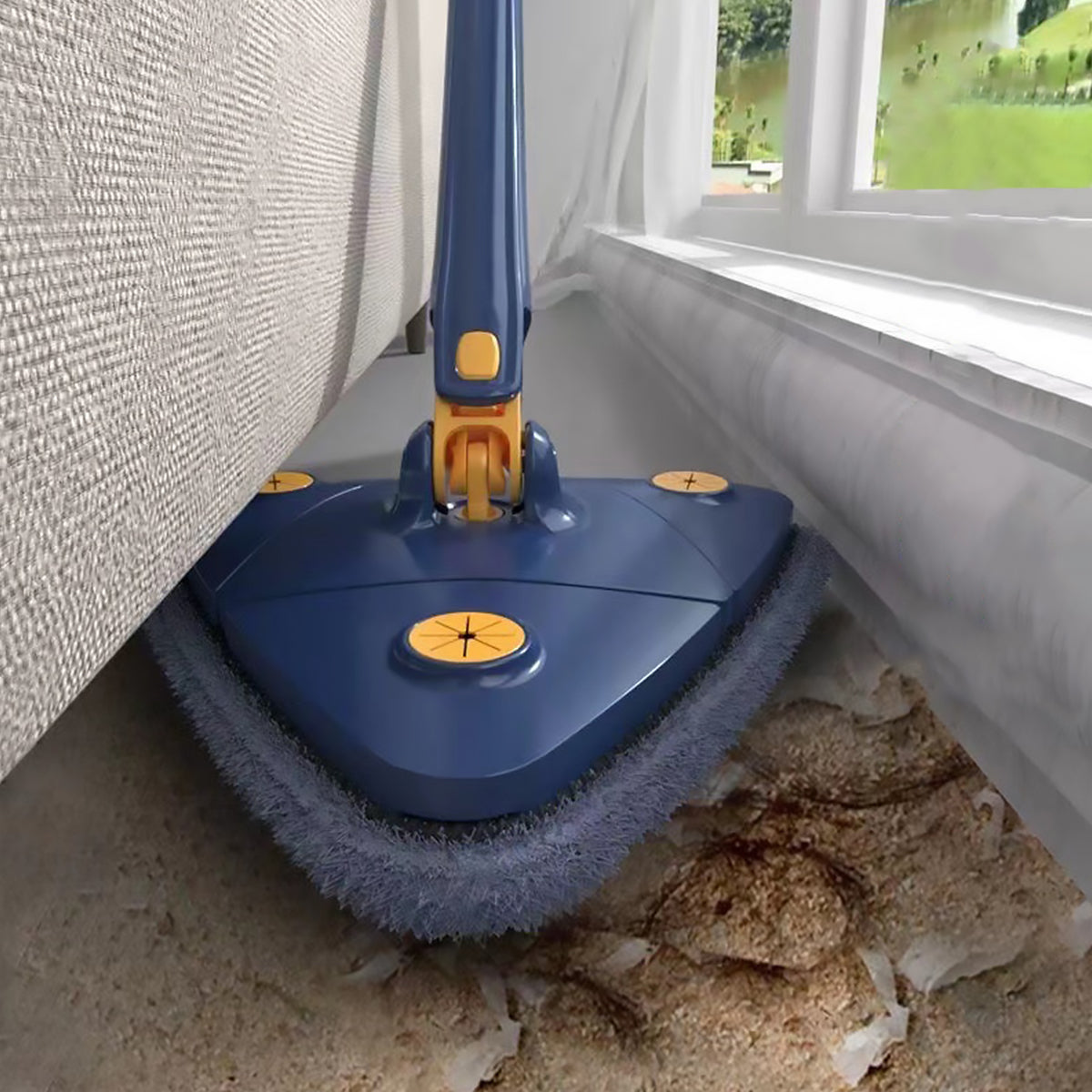 Telescopic Triangle 360° Rotatable Spin Cleaning Mop