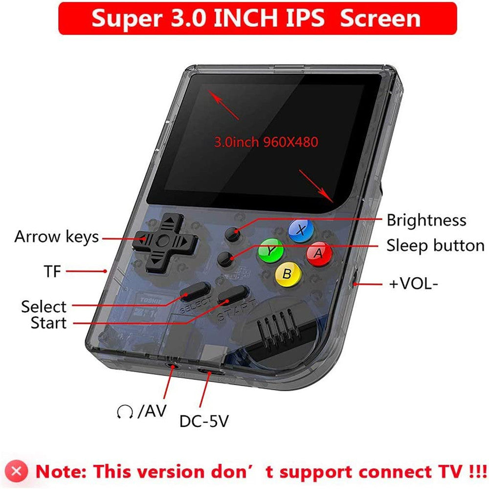 Portable Handheld Game Boy Players RG300 3.0 INCH IPS Screen