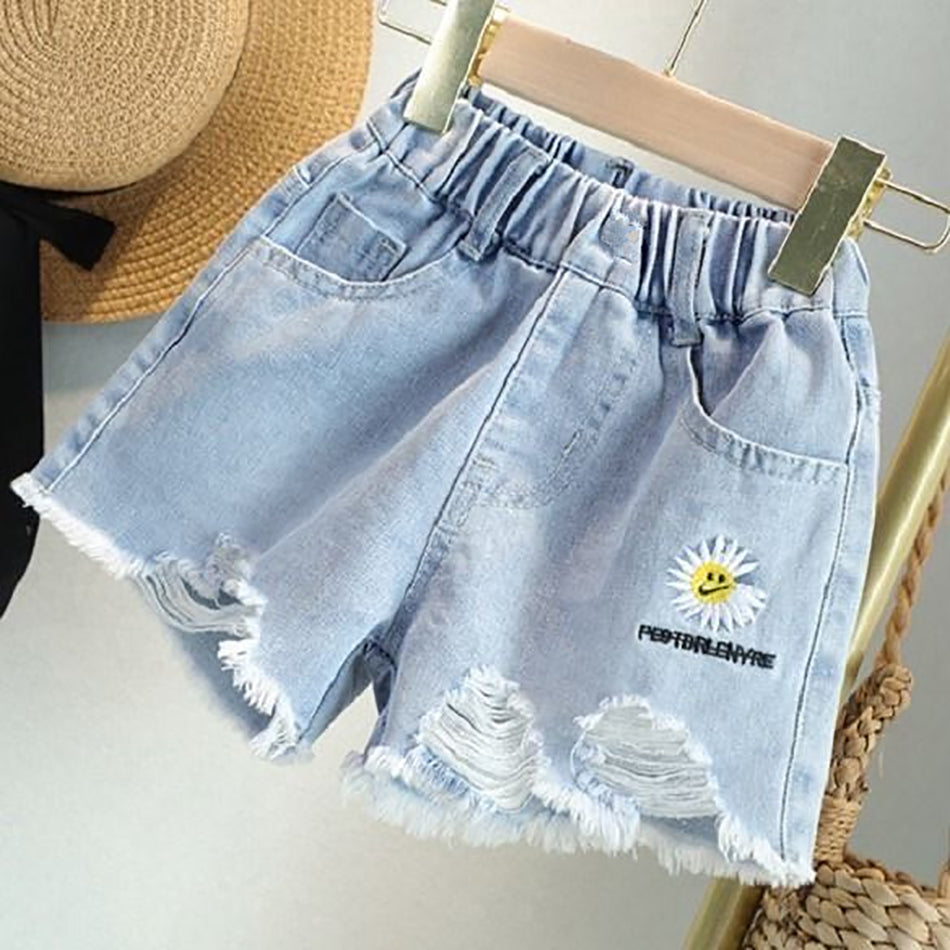 Summer Kids Short Denim jeans For Girls Fashion