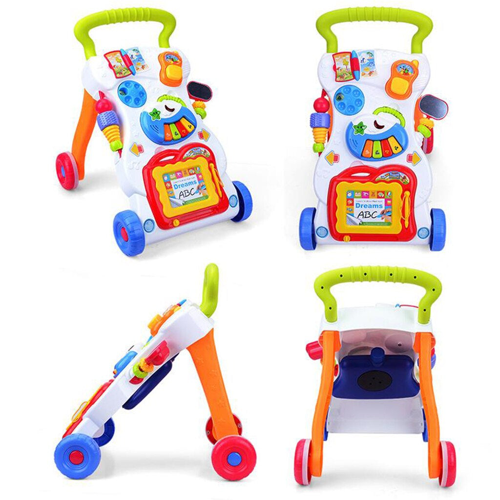 Baby Sit to Stand Walkers Toy Kids Activity Play Center