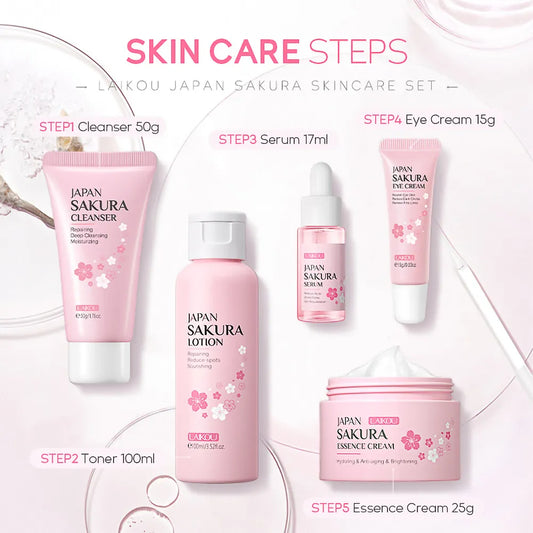 Sakura Skincare Set Oil Control Facial Cleanser