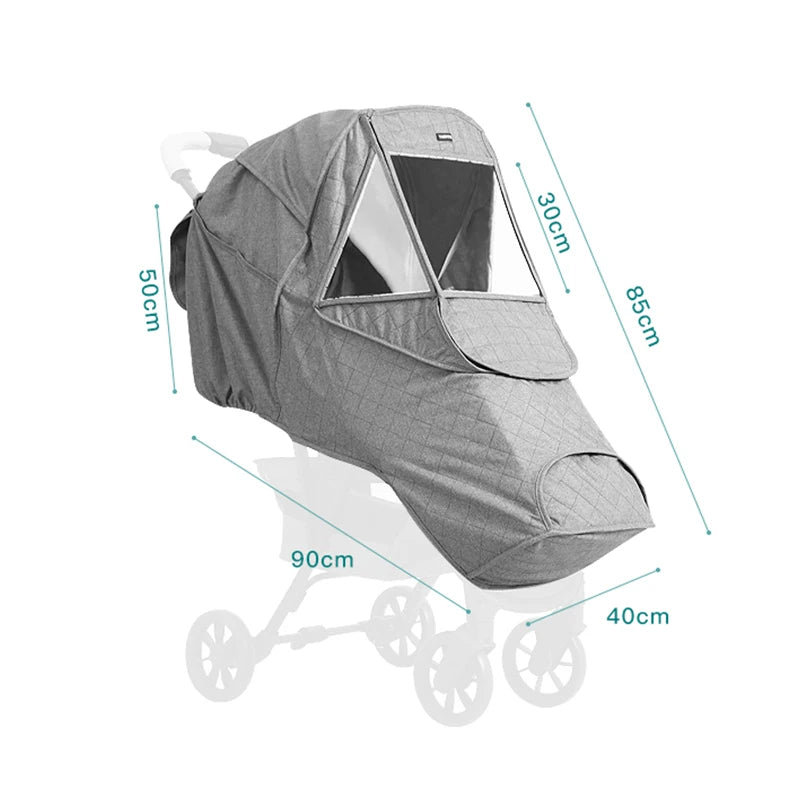 Waterproof Wind Dust Shield Baby Stroller Pushchair