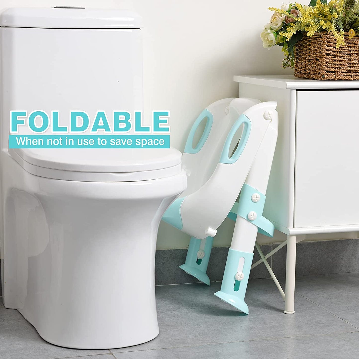 Children's Potty Training Seat With Adjustable Ladder Infant