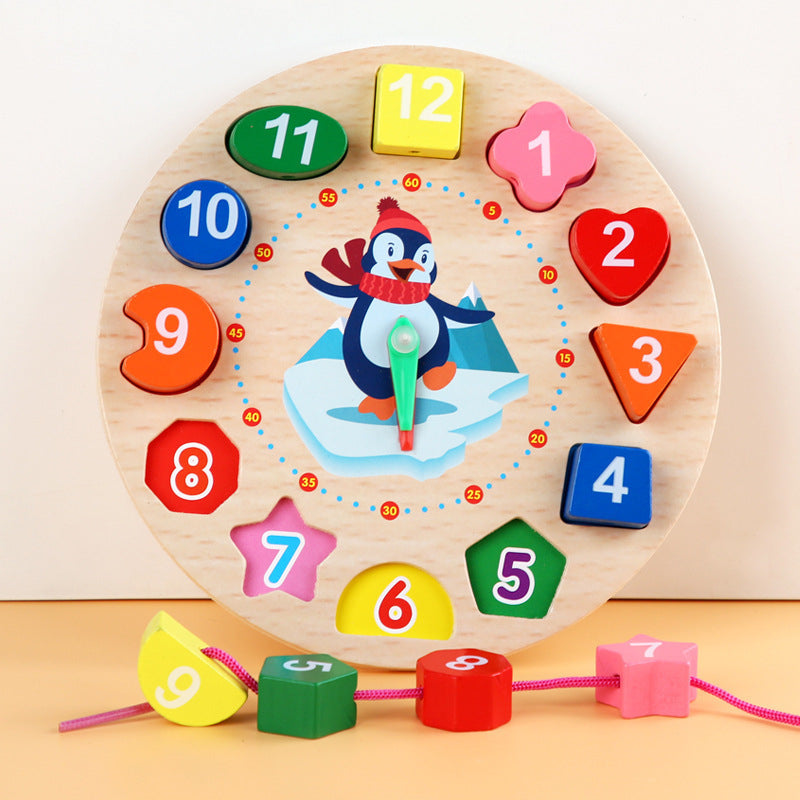 Wooden Montessori Educational Toys for 1,2,3 Year Old Children