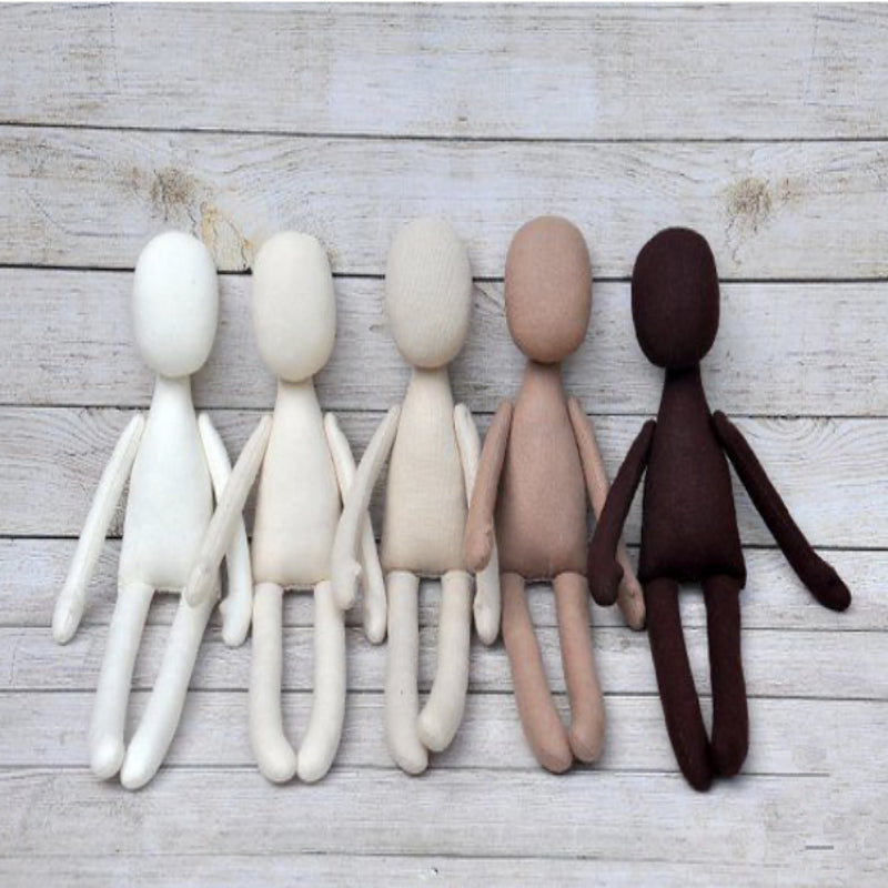 Color Textile Dolls Blank Rag Doll Body Custom