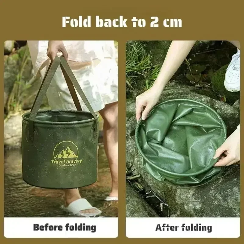 Outdoor Camping Household Supplies Silicone Bucket