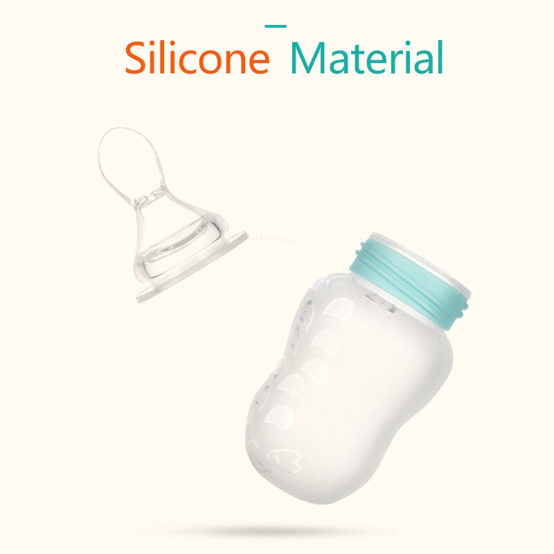 180ML Baby Silicone Feeding Bottle Infant Milk Bottle