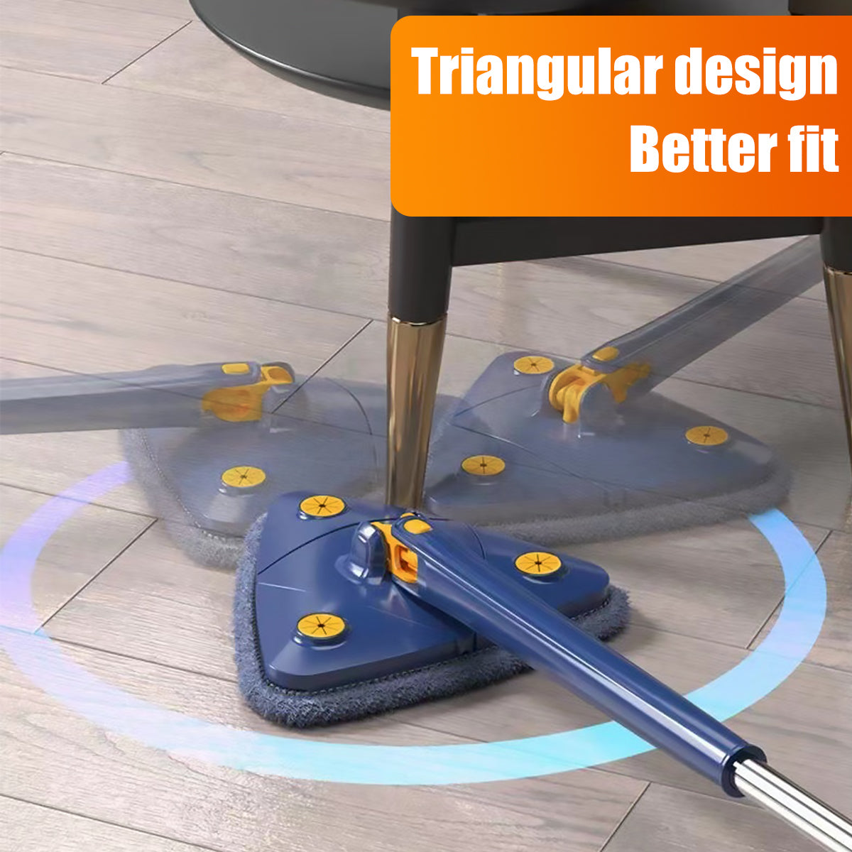 Telescopic Triangle 360° Rotatable Spin Cleaning Mop