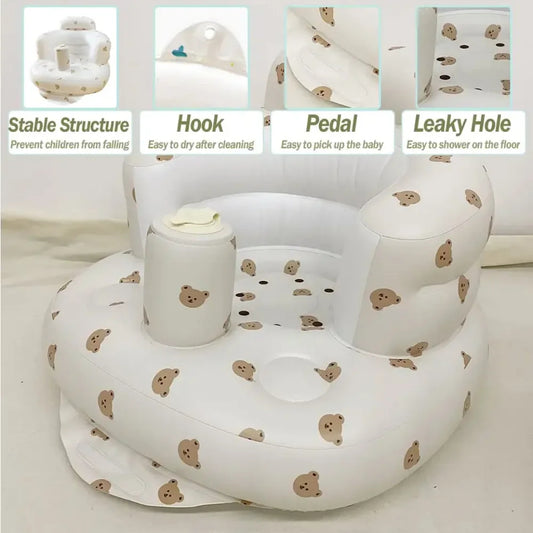 Anti-Fall Back Support Pool Float  Baby Sofa Seat