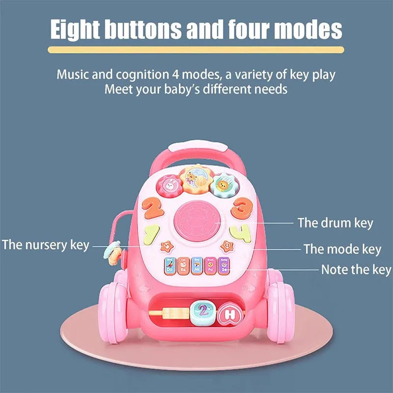 Multifunctional Hand Drum Educational Musical Walker