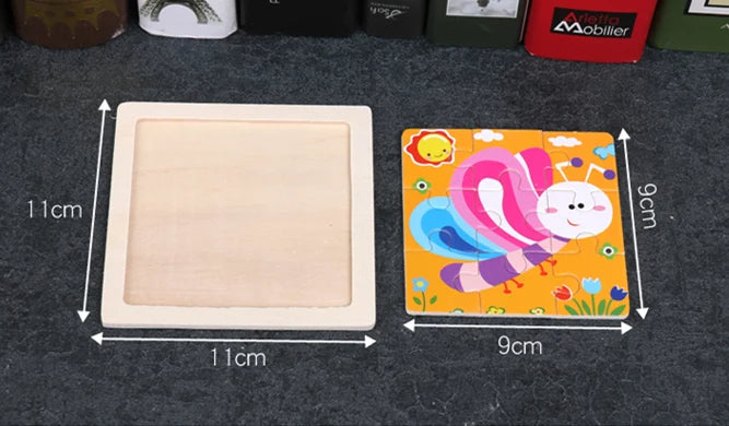 Baby Cartoon Animal/Traffic Puzzles Educational Toy