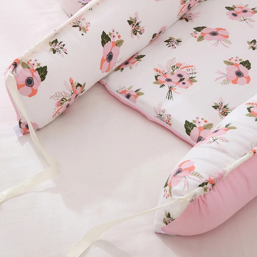 Pillow Cushion Cotton Fabric Bassinet Portable Baby Bed Crib