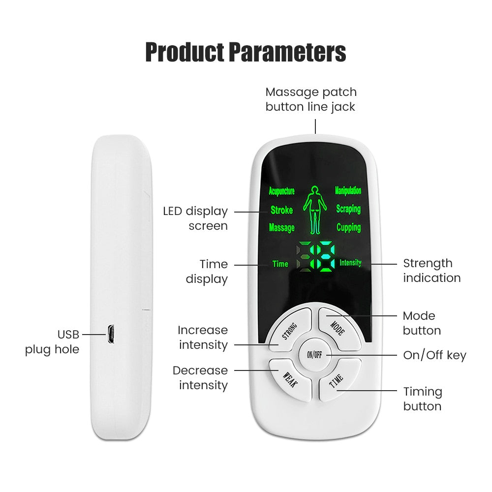 Electric Muscle Therapy Stimulator TENS Unit Machine