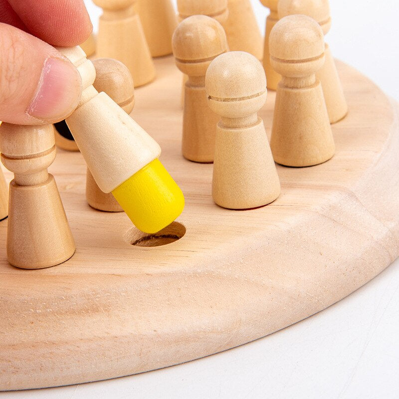 Children's wooden memory stick learning toys for children