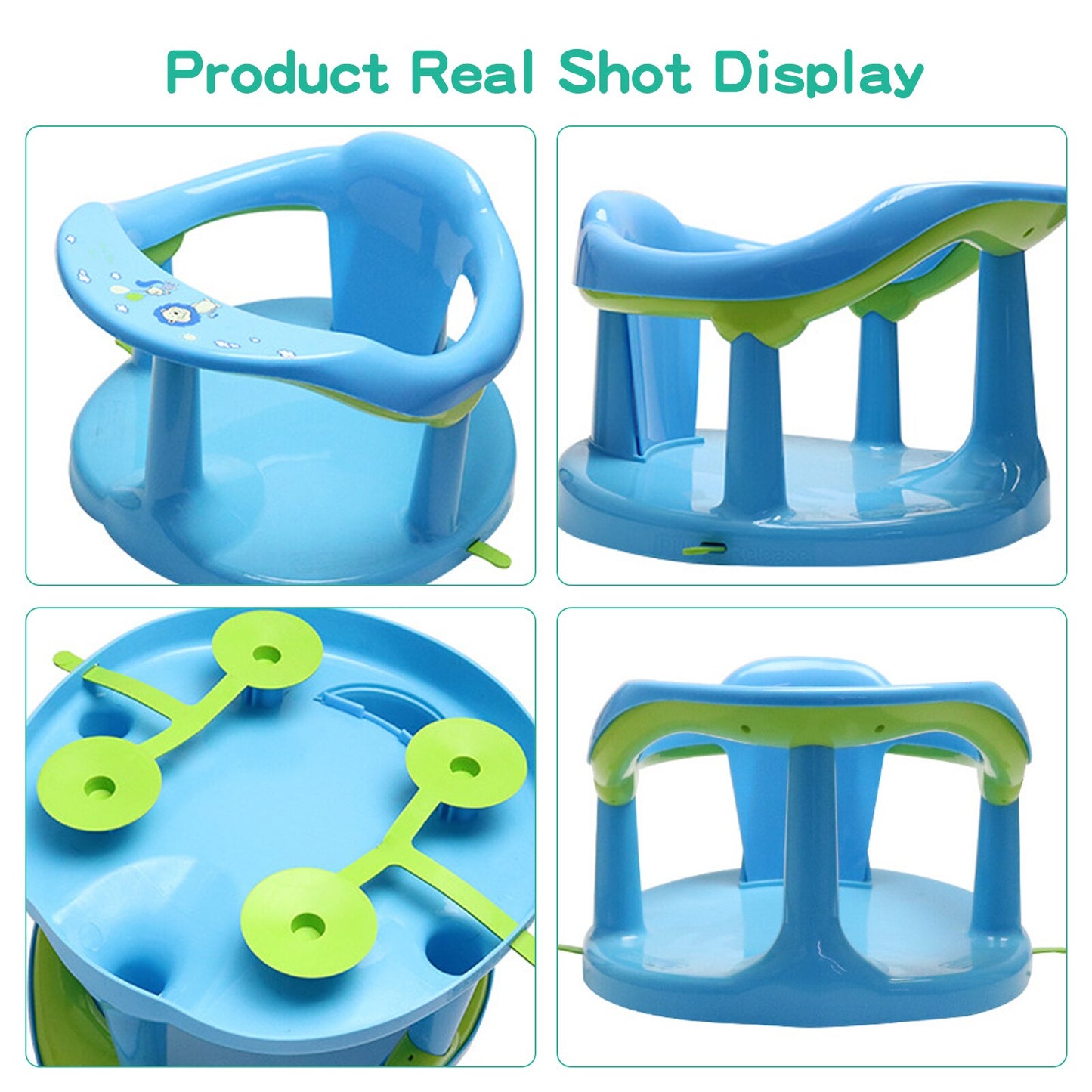 Baby Shower Stool Bath Chair Child With Suction Cup Stable Child