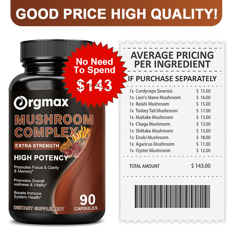 Orgmax 10 Mushroom Complex Supplement