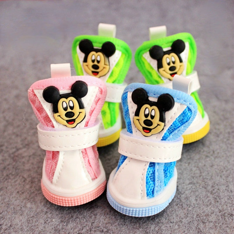 Disney Mickey Pet Dog Shoes for Small Dogs