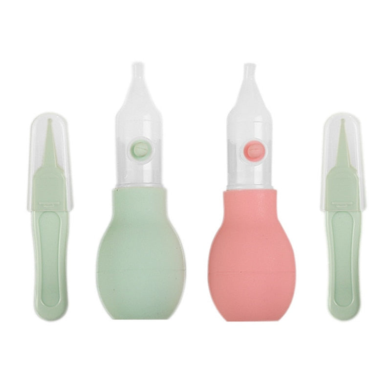 Baby Silicone Nasal Aspirator Suction Newborn Baby Safety Nose Cleaner