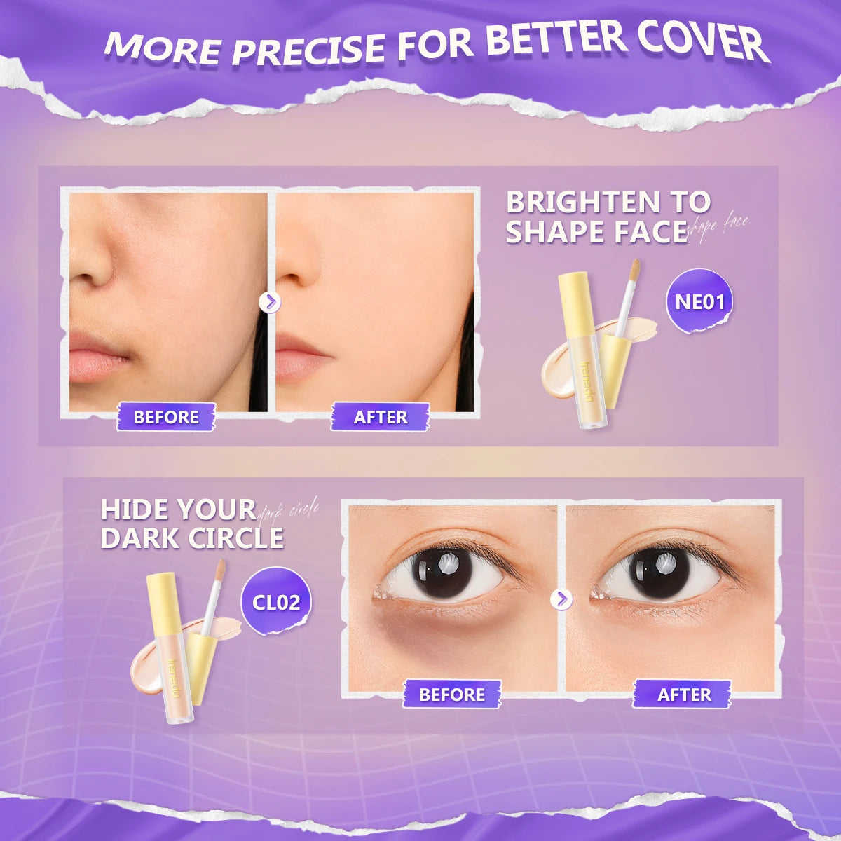 Full Coverage Breathable Moisturizing Liquid Foundation Face Makeup