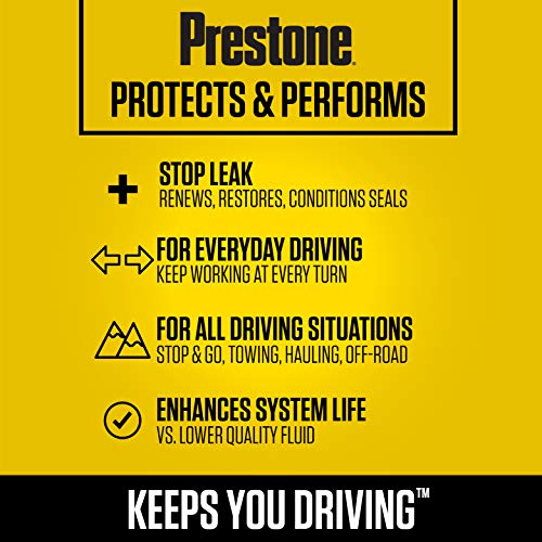 Prestone AS262 Power Steering Fluid with Stop Leak