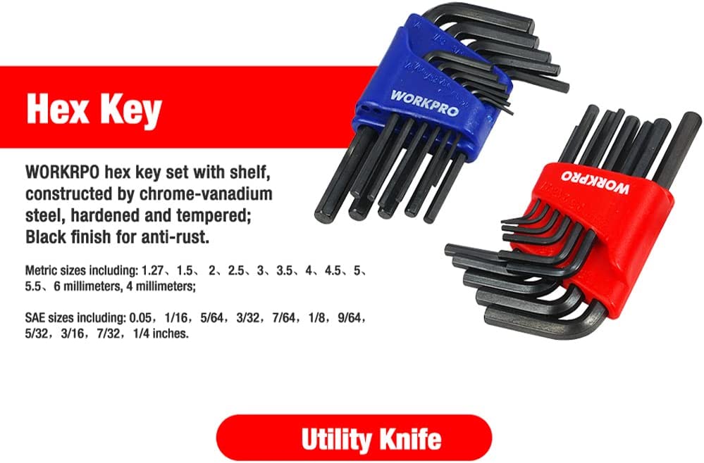 WORKPRO 408-Piece Mechanics Tool Set