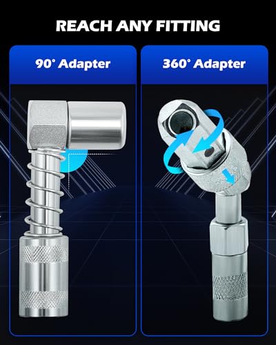 Pack-2 Car 90 Degree 1/8 NPT Grease Nozzle