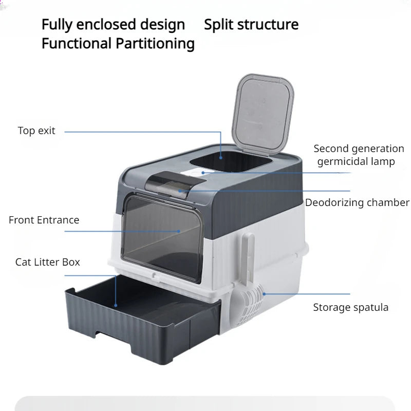 Rechargeable Sterilizing Deodorant Fully Enclosed Toilet