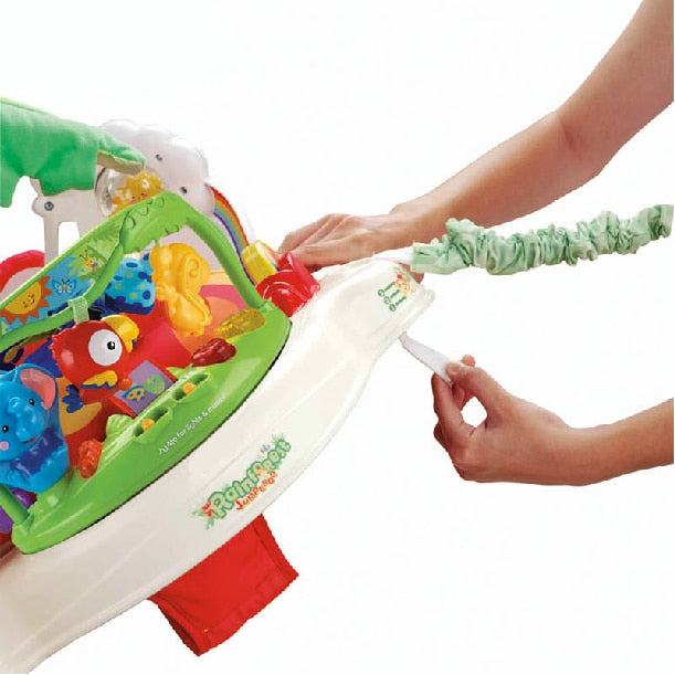 Free Rocking Chair Rainforest Jumperoo Music Baby Jumper Activity Center