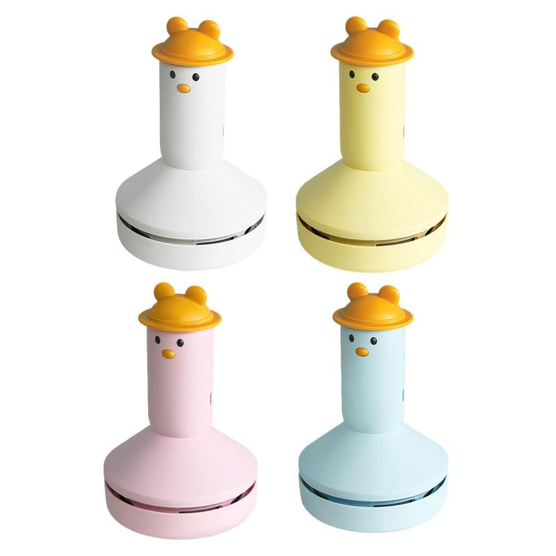 Mini Vacuum Cleaner Cartoon Shaped Mushroom Desktop Table Dust Sweeper