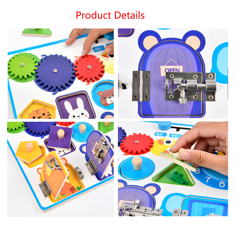 Baby Busyboard Early Education Learning Skill Lock