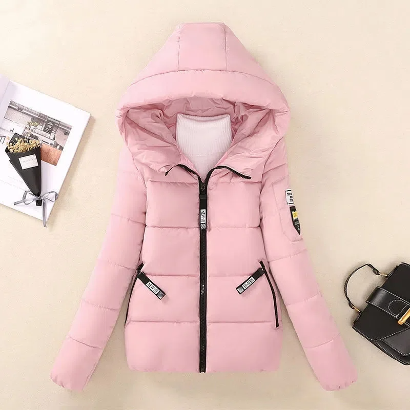 New Winter Jacket Women Parkas Hooded Short Coats