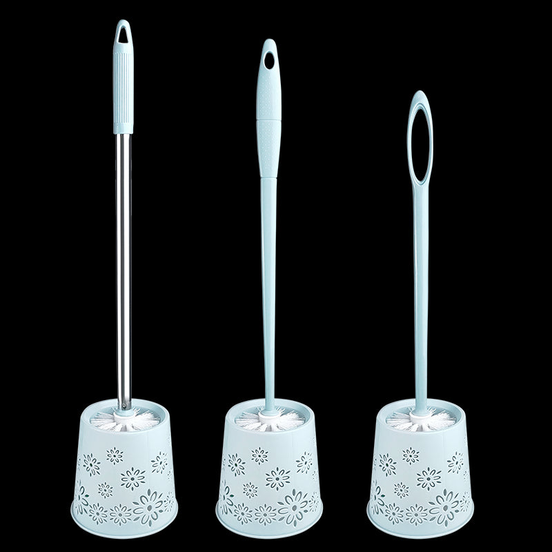 household bathroom thickened plastic toilet brush set