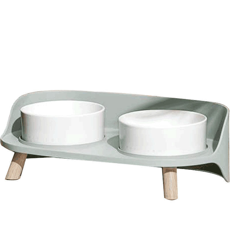 Cat Water Feeder Double Ceramic Cat Food Bowl and Cup