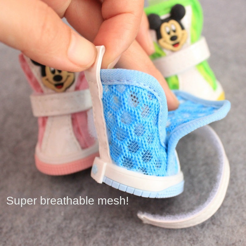 Disney Mickey Pet Dog Shoes for Small Dogs