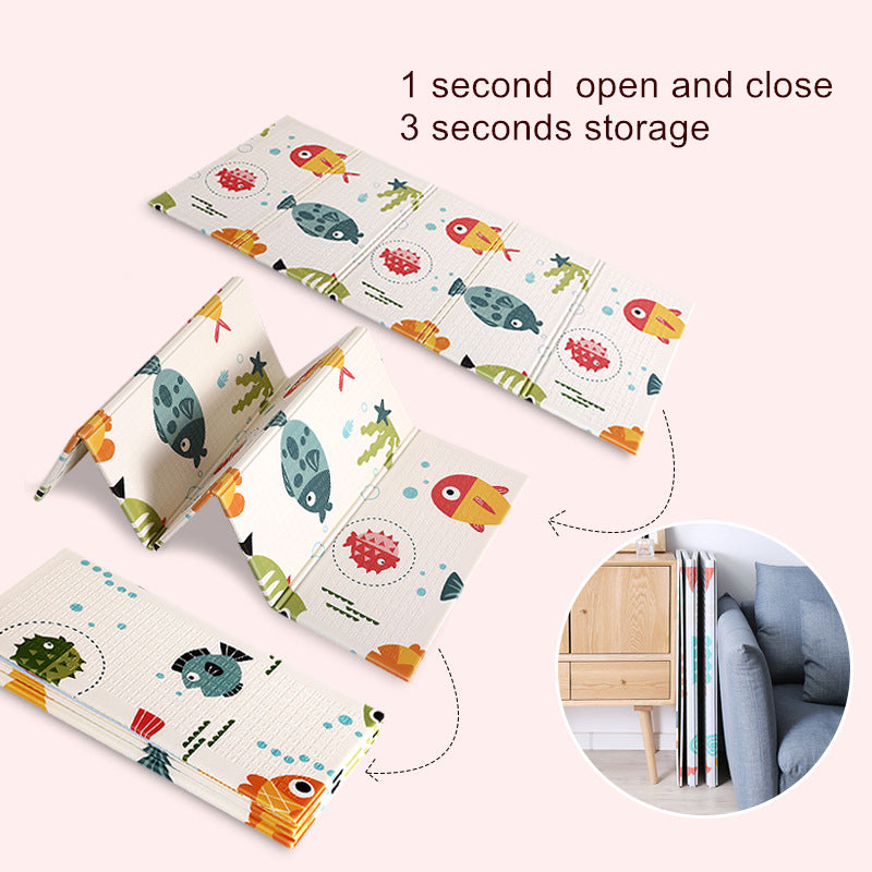 Educational Children Activity Rug Folding Blanket Floor Mat