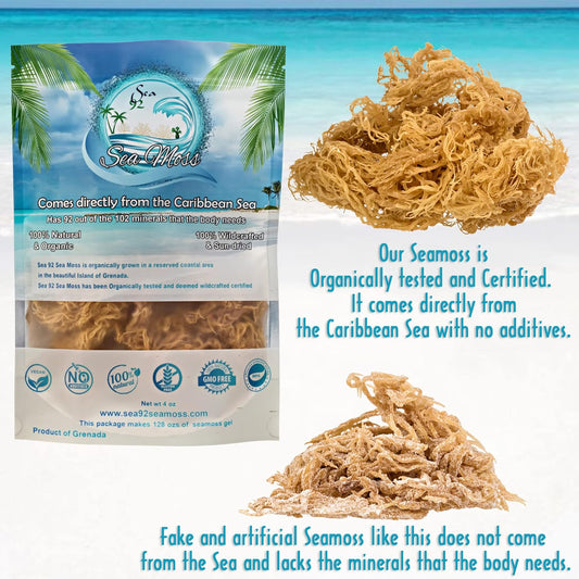 128oz Irish Moss Sea Moss Gel Made with 100% Organic Sea Moss