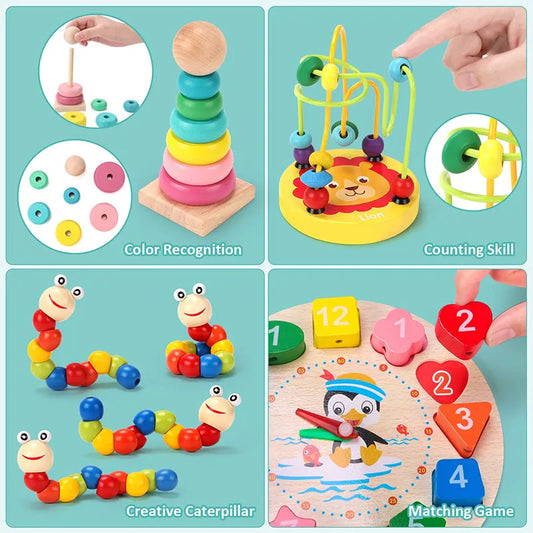 Baby Development Games Wood Puzzle for Kids Educational Learning Toy