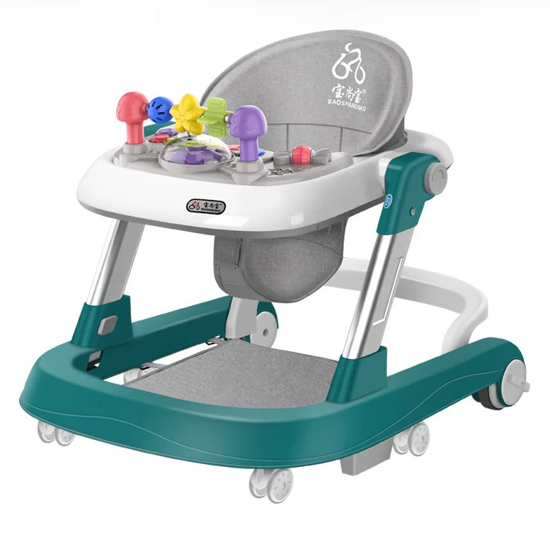 Multifunction Baby Walker with Adjustable Folding Seat