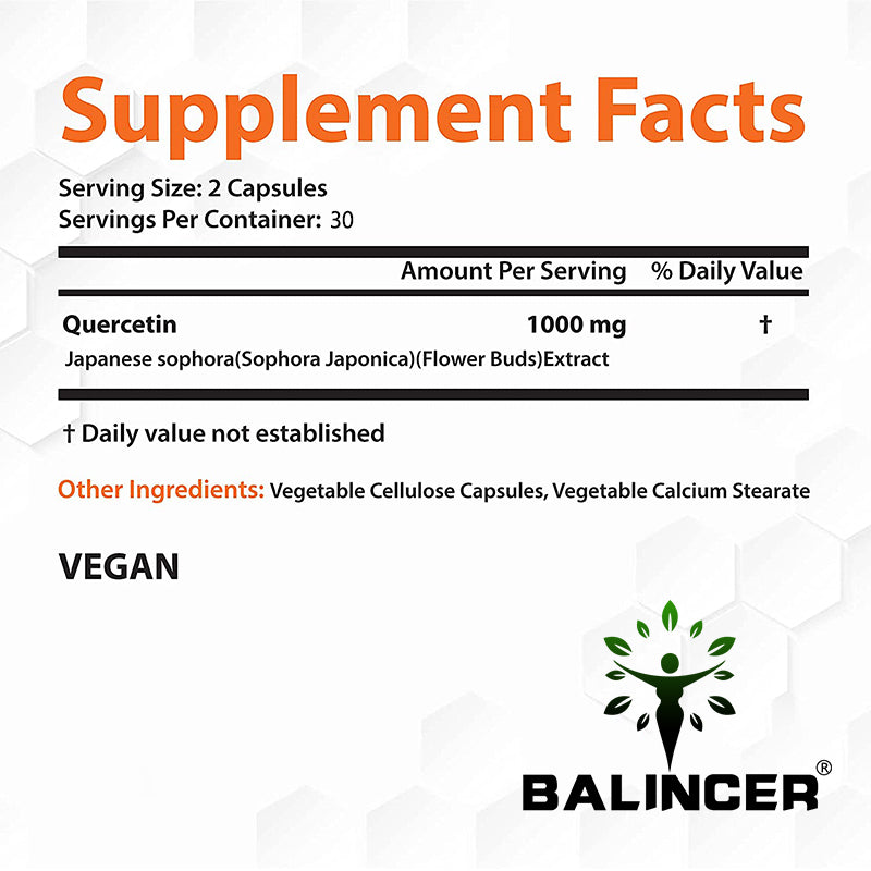 Quercetin Supplement: Natural Support for Anti-Aging