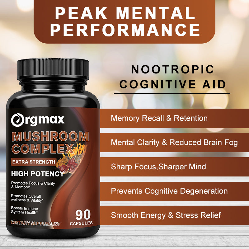 Orgmax 10 Mushroom Complex Supplement