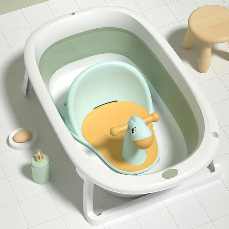 Cute Bathing Seat Non-Slip Soft Mat for Babies 6 Months & Up