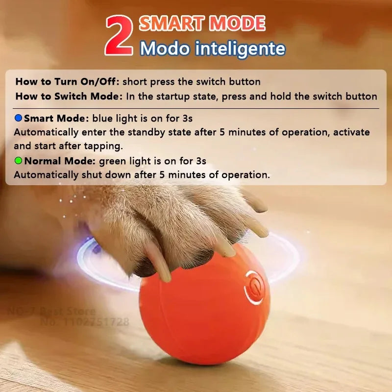 Smart Dog  Training Plush Rechargeable Jump Roll Ball