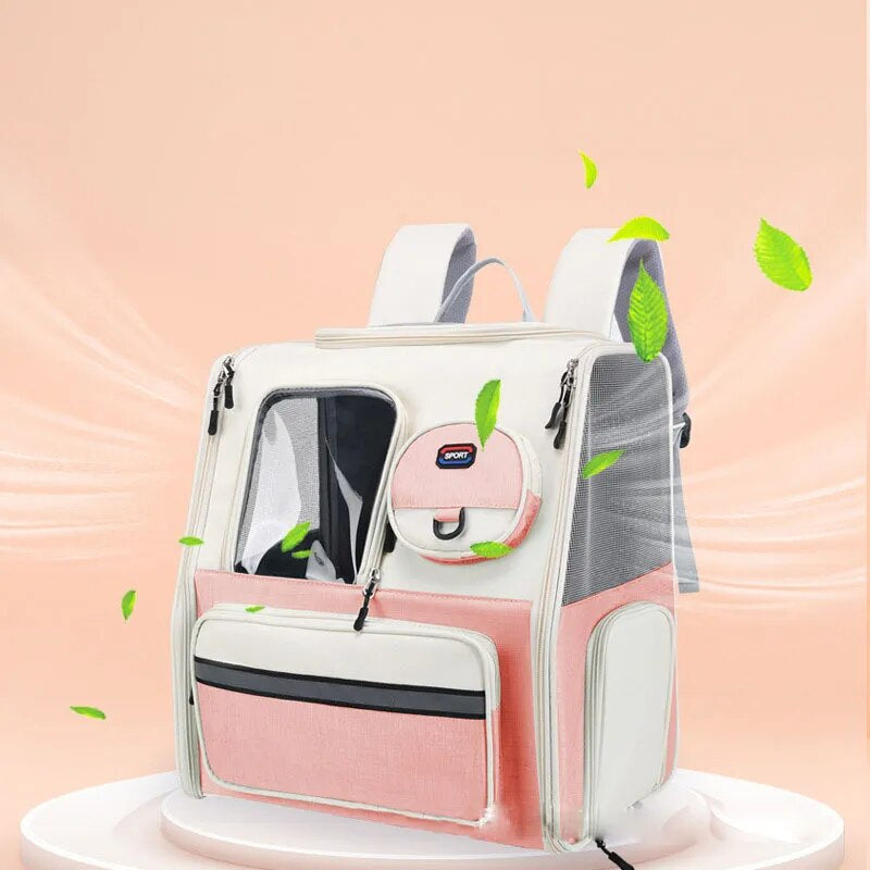 High Quality Carrying Cat Travel Backpack Portable Transport Trolley Bag