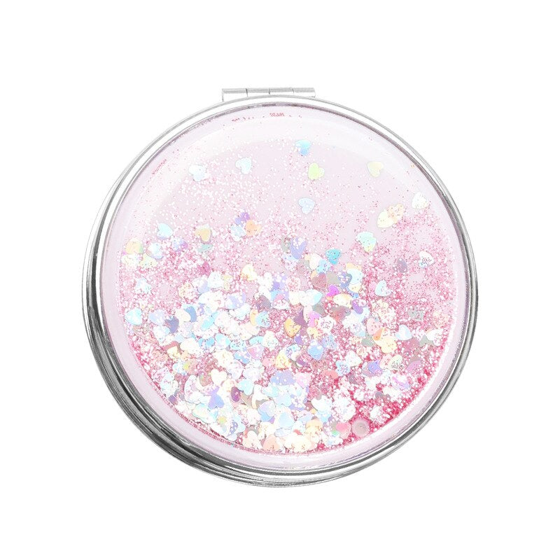 Double-Sided Sparkling Make Up Mirror