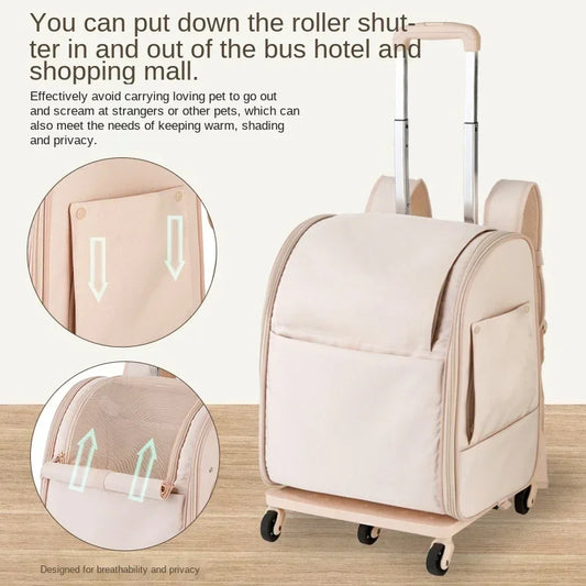 Outdoor Backpack Portable Luxury Pet Trolley